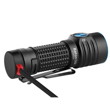 Olight Baton Turbo black compacte verstraler LED zaklamp IPX8, Oplaadbaar 1100mAh