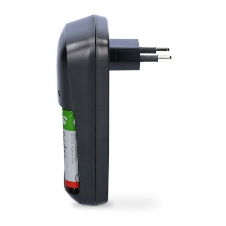 Nedis NiMH Batterijlader AA / AAA / E-Blok (9V), zwart