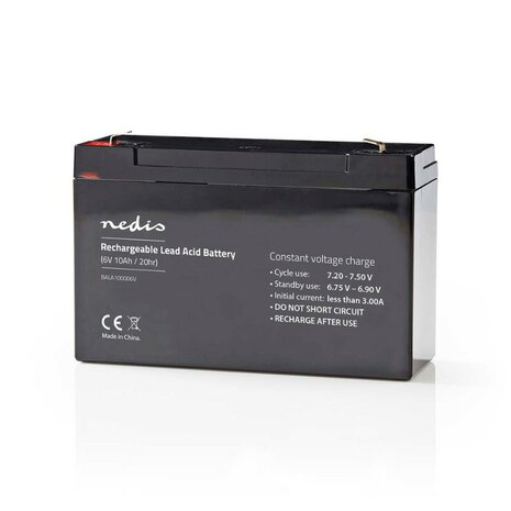 Nedis oplaadbare loodaccu 6V 10000 mAh