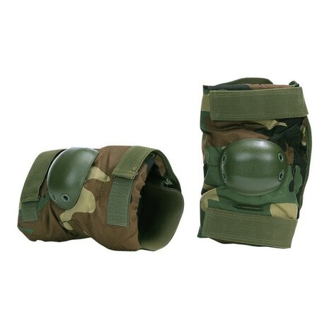 101 Inc US army elleboogbeschermers, Woodland camo