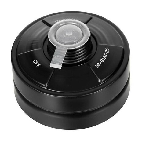 Franse (Giat) CFF3 NBC/CBRN combifilter (A2B2E2K1-P3) met RD40 schroefdraad, Gen I