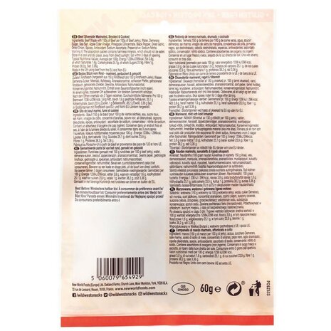 Wild West Steak Strips original, 60 grams