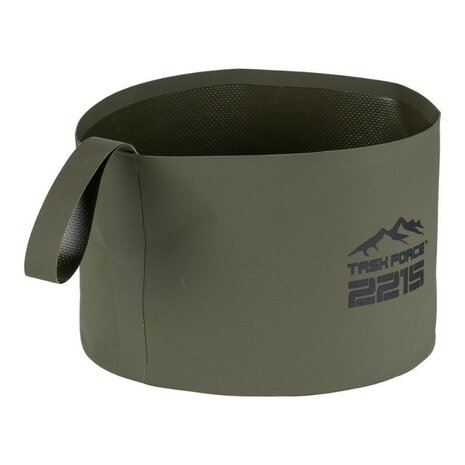 TF-2215 seau pliable / vasque 10L PVC , vert olive