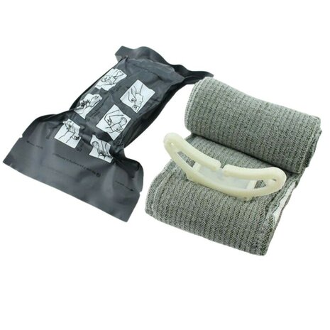 4" Israeli trauma bandage / drukverband met tourniquet