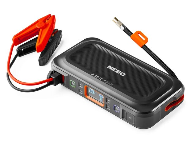 Nebo Assist Air Jump Starter draagbare powerbank 26.000 mAh