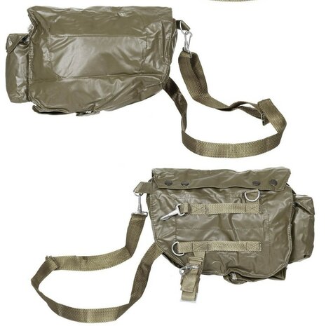 M85 Volgelaatsmasker / Gasmasker met drinkslang en MP4 Tas, EN-148 RD40, legergroen