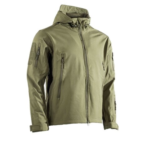 AB Delta softshell jas ademend, wind- en waterdicht, legergroen