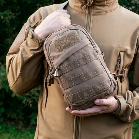 M-Tac sac à dos / sac à bandoulière One Strap EDC compact 5L, coyote tan
