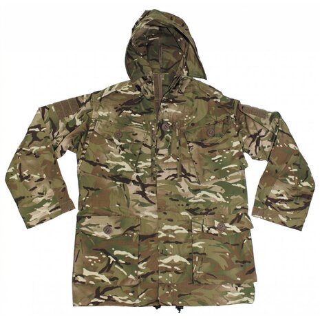 Britse Smock combat jas MK1 met capuchon, winddicht, MTP Multicam