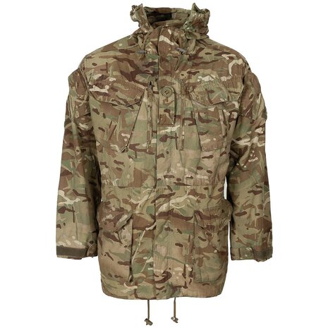 Britse SAS commando jas, Smock, met capuchon, winddicht, MTP Multicam