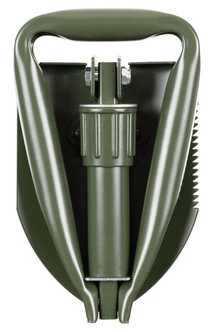 MFH Pionierschaufel / Feldschaufel 3-teilig klein mit Tragetasche, oliv grün