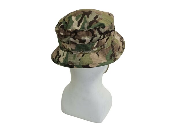 Kombat tactical Chapeau de brousse britannique, mentonni&egrave;re, SF Boonie, Rip Stop, BTP multicam