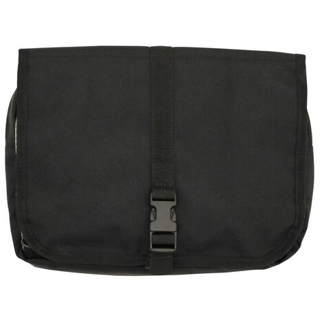 Trousse de toilette de l'arm&eacute;e n&eacute;erlandaise, noire, pliable