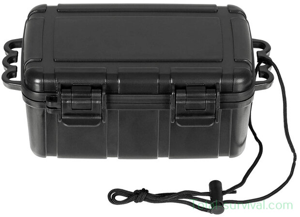 MFH ABS transport case compact, Schwarz, IP-65