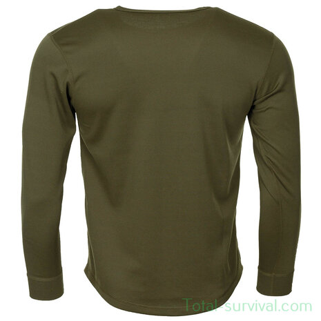 Maillot de corps arm&eacute;e britannique manches longues, ECW Level II, vert olive