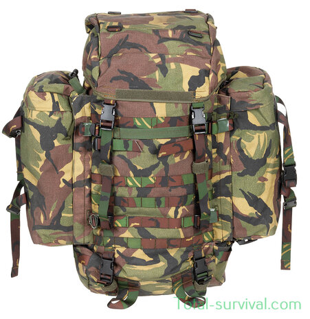 Sac à dos de campagne armée hollandaise  ARWY Alpine Sting 80L avec sacoches latérales et supports Daypack, DPM camo