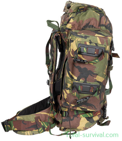 Sac à dos de campagne armée hollandaise  ARWY Alpine Sting 80L avec sacoches latérales et supports Daypack, DPM camo