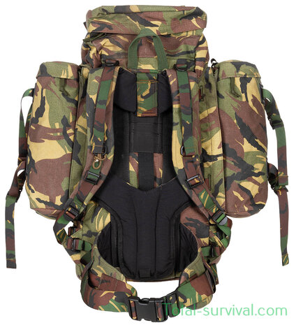 Sac à dos de campagne armée hollandaise  ARWY Alpine Sting 80L avec sacoches latérales et supports Daypack, DPM camo
