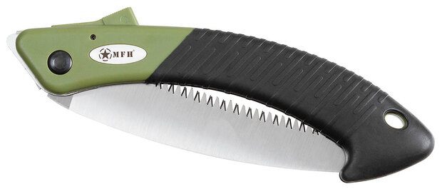  Faltbare Hands&auml;ge gr&uuml;n / schwarz, Klingenl&auml;nge 17 cm