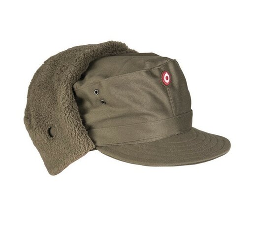 Bonnet d'hiver Bundesheer autrichien doubl&eacute;, vert olive
