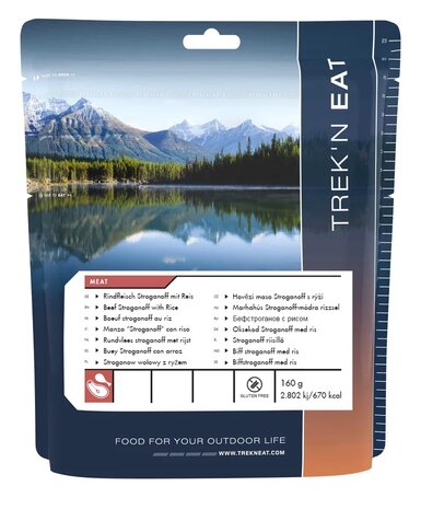 Trek 'n Eat Beef Stroganoff mit Reis (160 Gramm) outdoor trekking meal