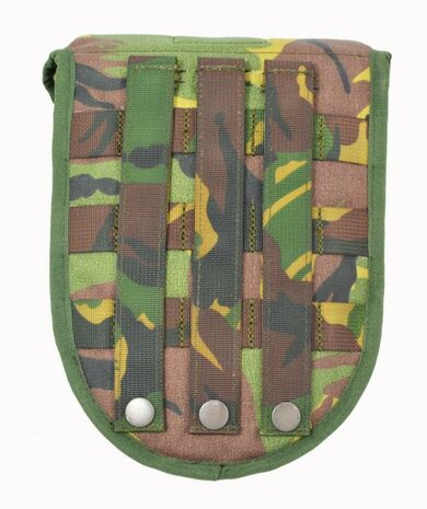 Pelle pliable Arm&eacute;e hollandaise en 3 parties avec  poche Molle, woodland DPM