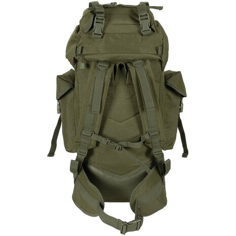 Sac &agrave; dos MFH Bundeswehr Molle Combat, 65l, cadre en aluminium, vert olive