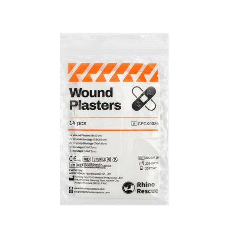 Rhino rescue wound dressing set 14-piece