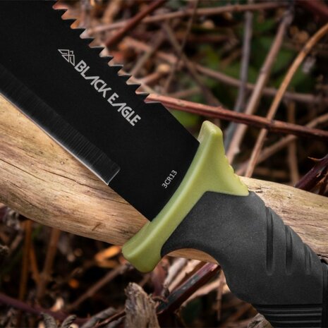Black Eagle Arenal Bushmes / Machete Forest Green met nylon hoes