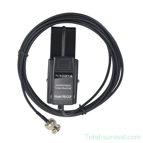 Support d'antenne &agrave; pince pour fen&ecirc;tre Nagoya RB-CLP, BNC, c&acirc;ble de 3 m&egrave;tres