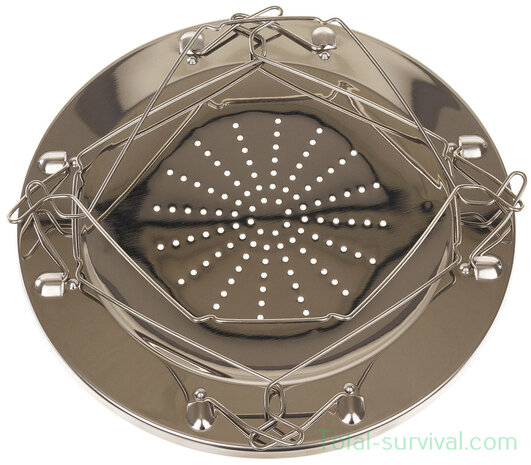 Fox outdoor camping toaster opvouwbaar, voor 4 schijven met tang, RVS