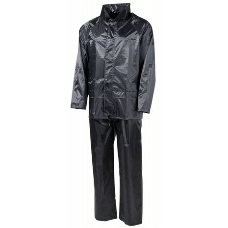 Ensemble de pluie MFH 2 pi&egrave;ces, noir