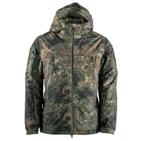 AB veste thermique Softshell MIG 4 ECW niveau 7, coupe-vent et d&eacute;perlante, Flecktarn