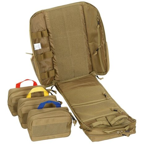 MFH Sac &agrave; dos m&eacute;dical Medic Field Pack 30 grand format avec compartiments, Coyote tan
