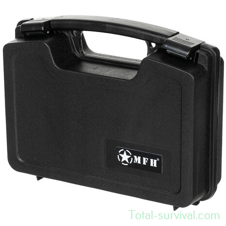 MFH Pistol case compact, plastique, verrouillable, noir