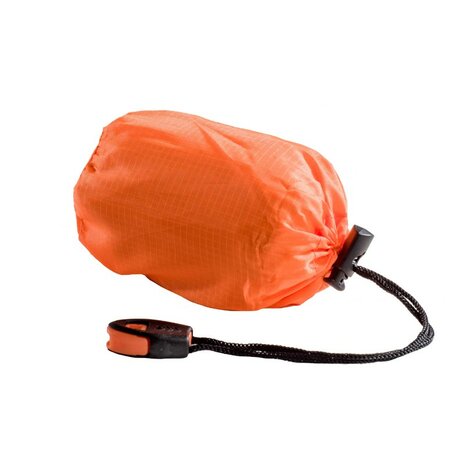 Fox outdoor poncho d'urgence orange avec rev&ecirc;tement en aluminium