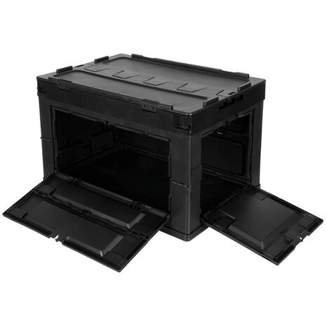 MFH Kunststoff Transportkoffer 60L, faltbar und stapelbar, schwarz