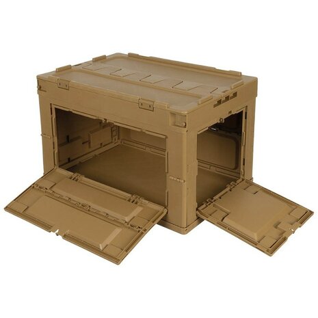 MFH Kunststoff Transportkoffer 60L, faltbar und stapelbar, khaki