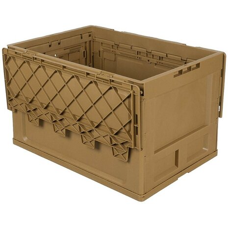 MFH Kunststoff Transportkoffer 60L, faltbar und stapelbar, khaki