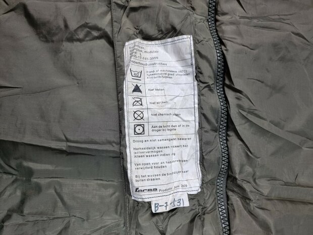 Niederl&auml;ndische Armee Mumienschlafsack 2-Lagen-F&uuml;llung, 3 Jahreszeiten, modular, oliv gr&uuml;n