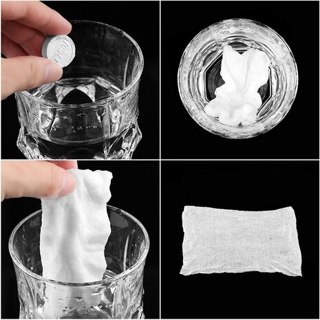 MDP Komprimiertes Handtuch, einzeln verpackt