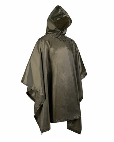 Mil-tec Poncho, Rip Stop, vert olive, PE 260 grammes, 141 x 207 cm