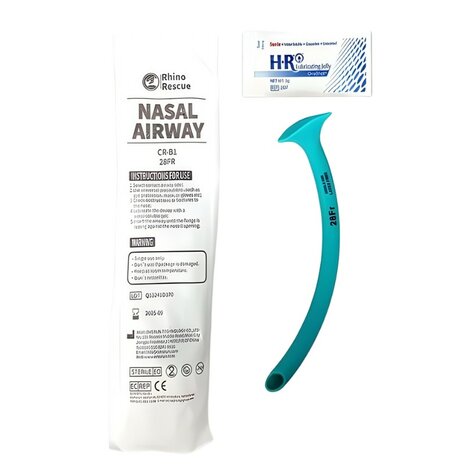 Rhino Rescue Nasofaryngeale luchtweg 28Fr met glijmiddel