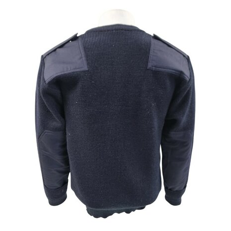 Duitse Bundeswehr commando trui Wol met ronde hals, blauw