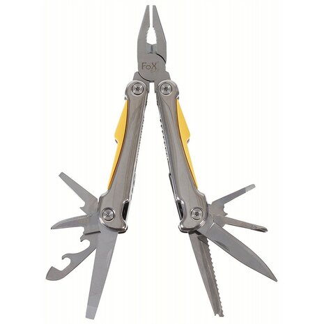 Fox outdoor Multitool, gro&szlig;, Edelstahl, Kunststoffeins&auml;tze