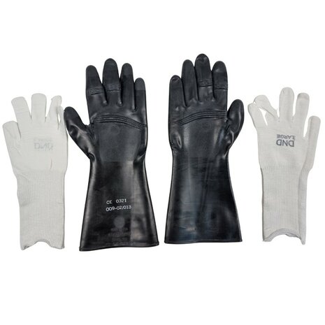 Airboss gants de protection chimique NBC OM 9905 avec sous-gants Coolmax
