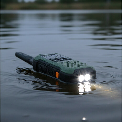 Dynascan F-15 Dual professional outdoor walkie-talkies (2 pieces) green, PMR-446