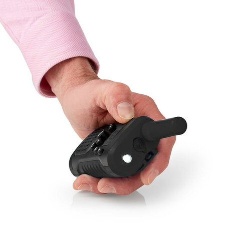 Nedis TK0610 PTT/VOX portofoon set, tot 6 km, zwart