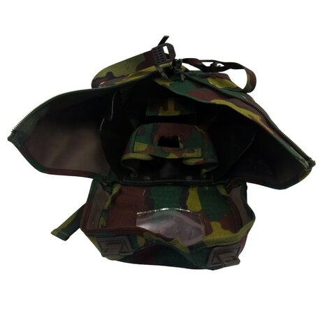 Belgian BEM-4GP Full Face mask / Gas mask with bag, jigsaw camo