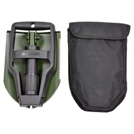 AB pelle pliable US en 3 parties avec couvercle nylon, noir / vert